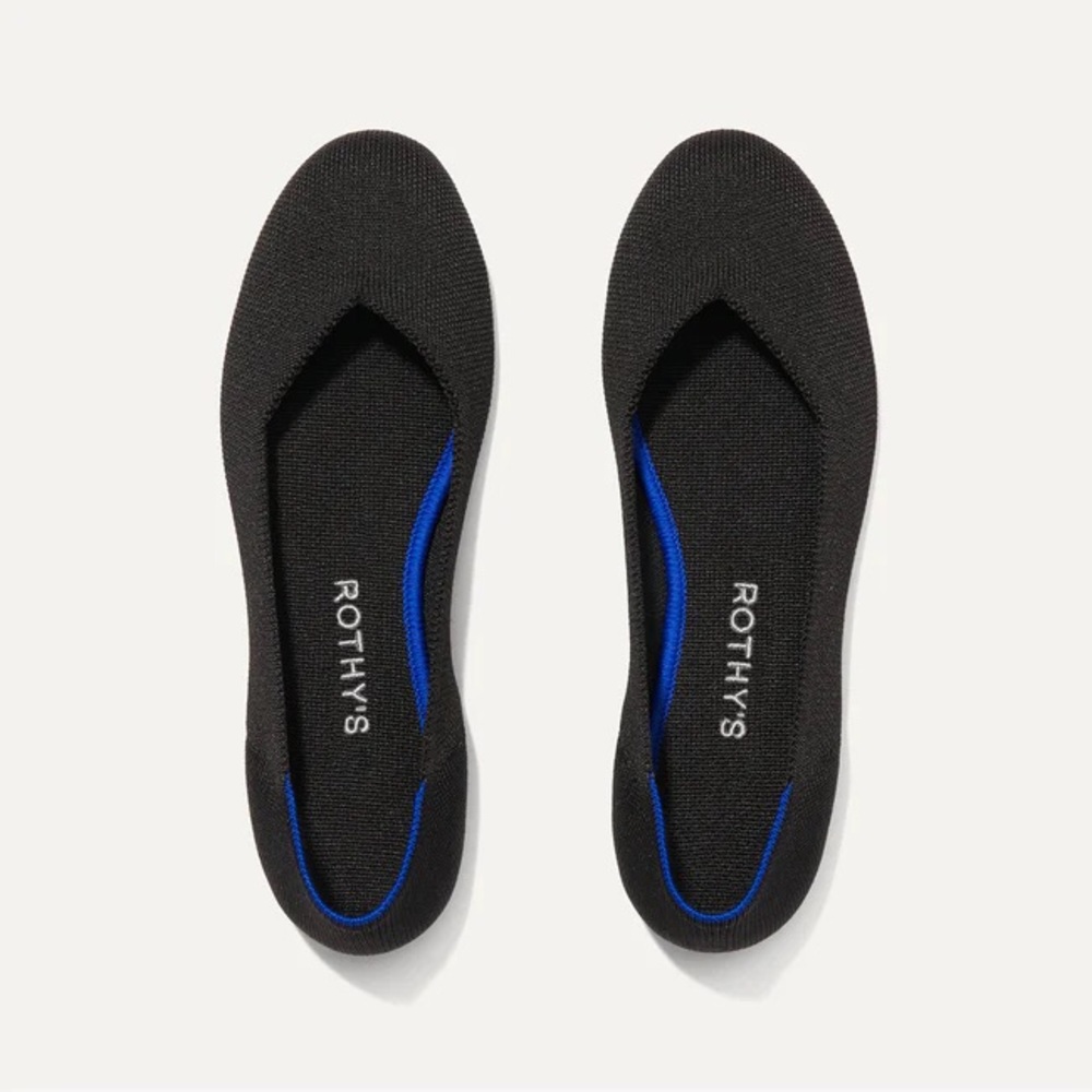 ROTHY’S BALLET FLAT BLACK SZ 6